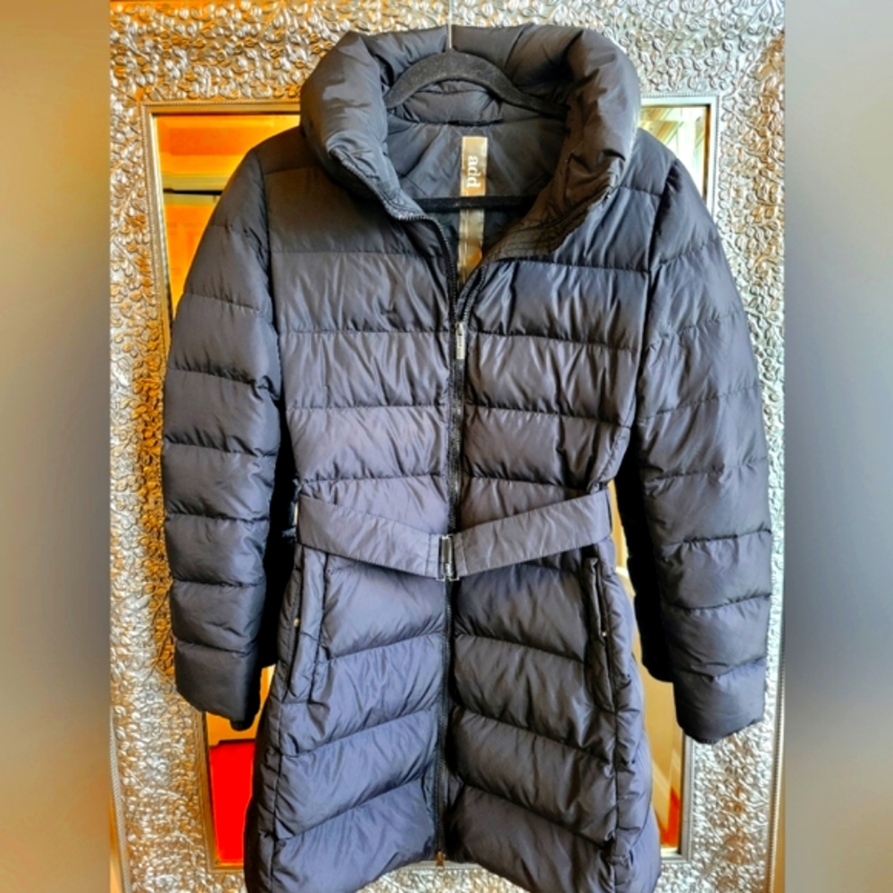 Add Down Women's Black Puffer Jacket  With Belt. Premium Quality.‎ NEW W/out Tag